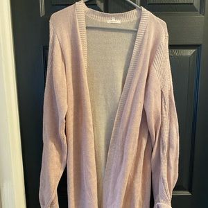 Pink Cardigan Sweater